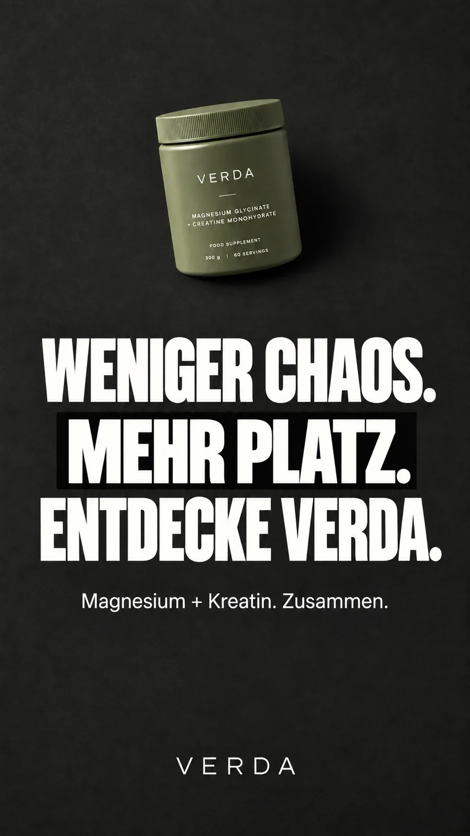 The Verda ad in German