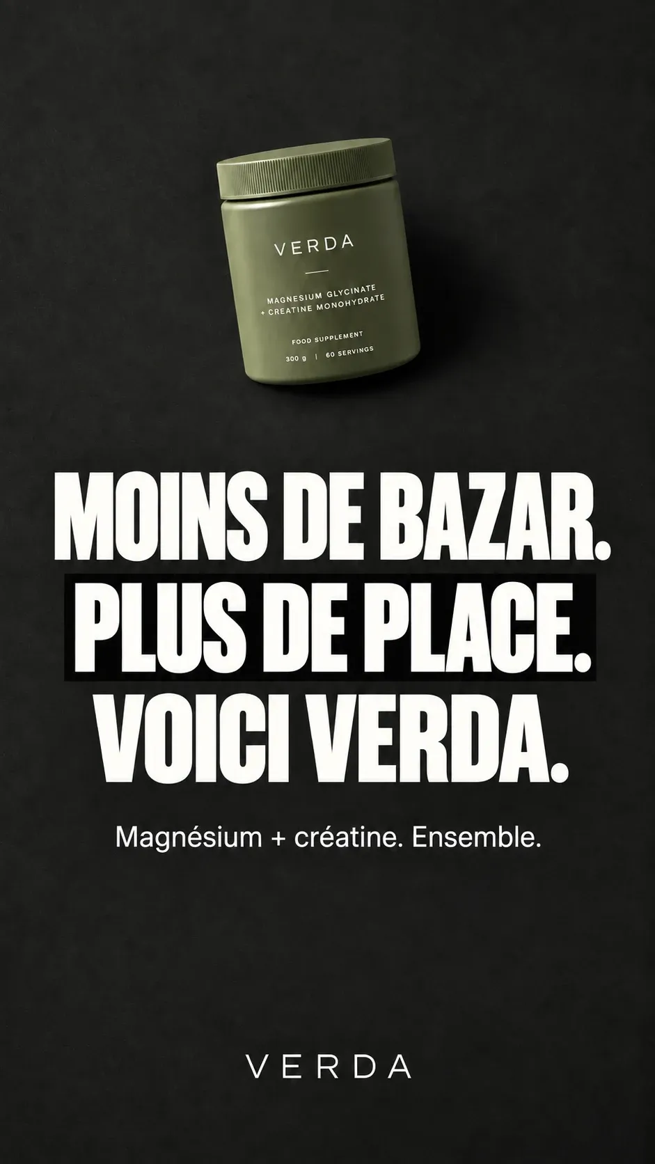 The Verda ad in French
