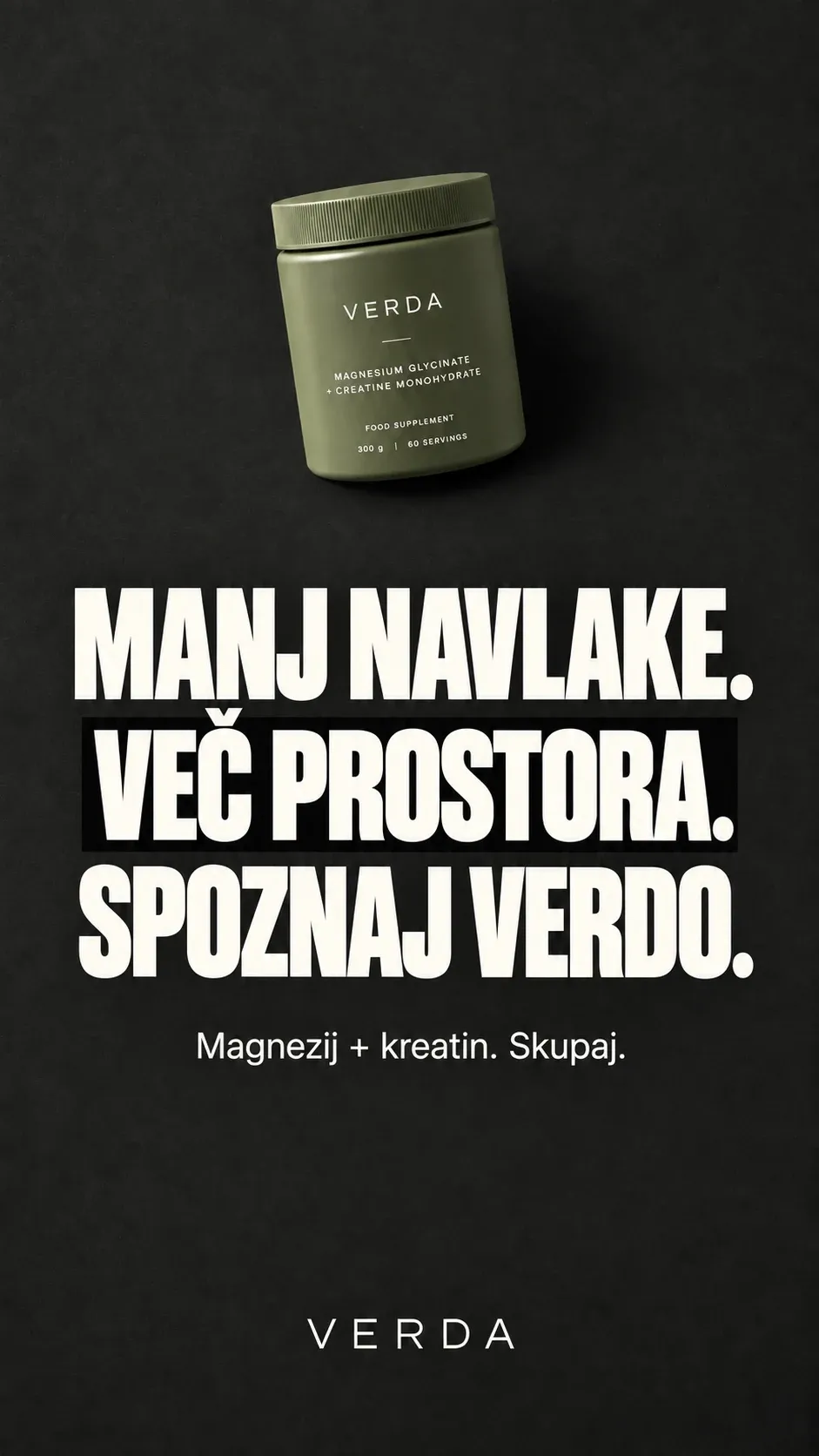The Verda ad in Slovenian