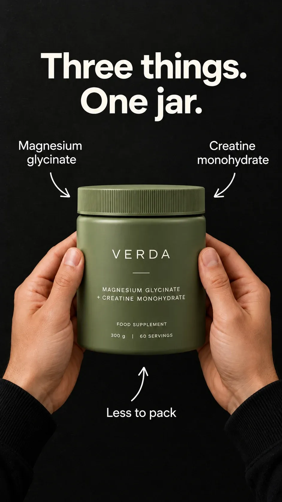 Verda: three things, one jar